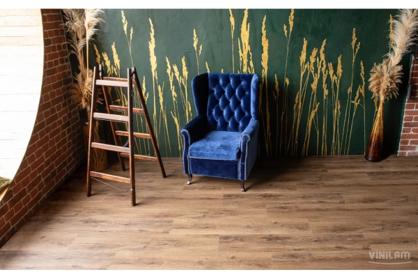 Кварцвиниловая плитка  VINILAM Cork Premium Дуб Кордова 33259